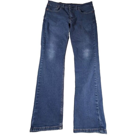 Levi's Men's 511 Slim Fit Stretch Jeans 34x32 Distressed Medium Blue Stretch - Picture 1 of 12